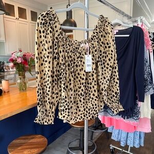 Cheetah Print Blouse